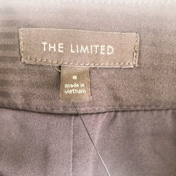 NWT The Limited Pencil Skirt Women's Size 6 Chocolate Brown Ruffled Midi - Picture 3 of 11